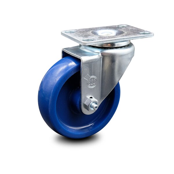 4 Inch Solid Polyurethane Wheel Swivel Top Plate Caster